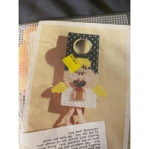 Vintage Plastic Canvas Kit Angel Door Knob Hanger Herrschners New NIP
